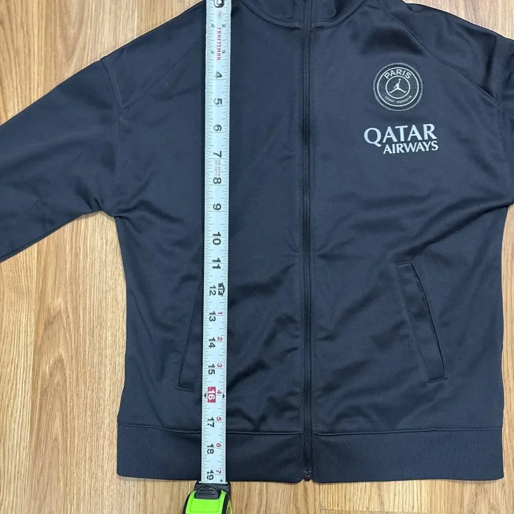 Jordan Paris Saint-Germain Kids Track Jacket Black Qatar Airways Soccer Youth XL